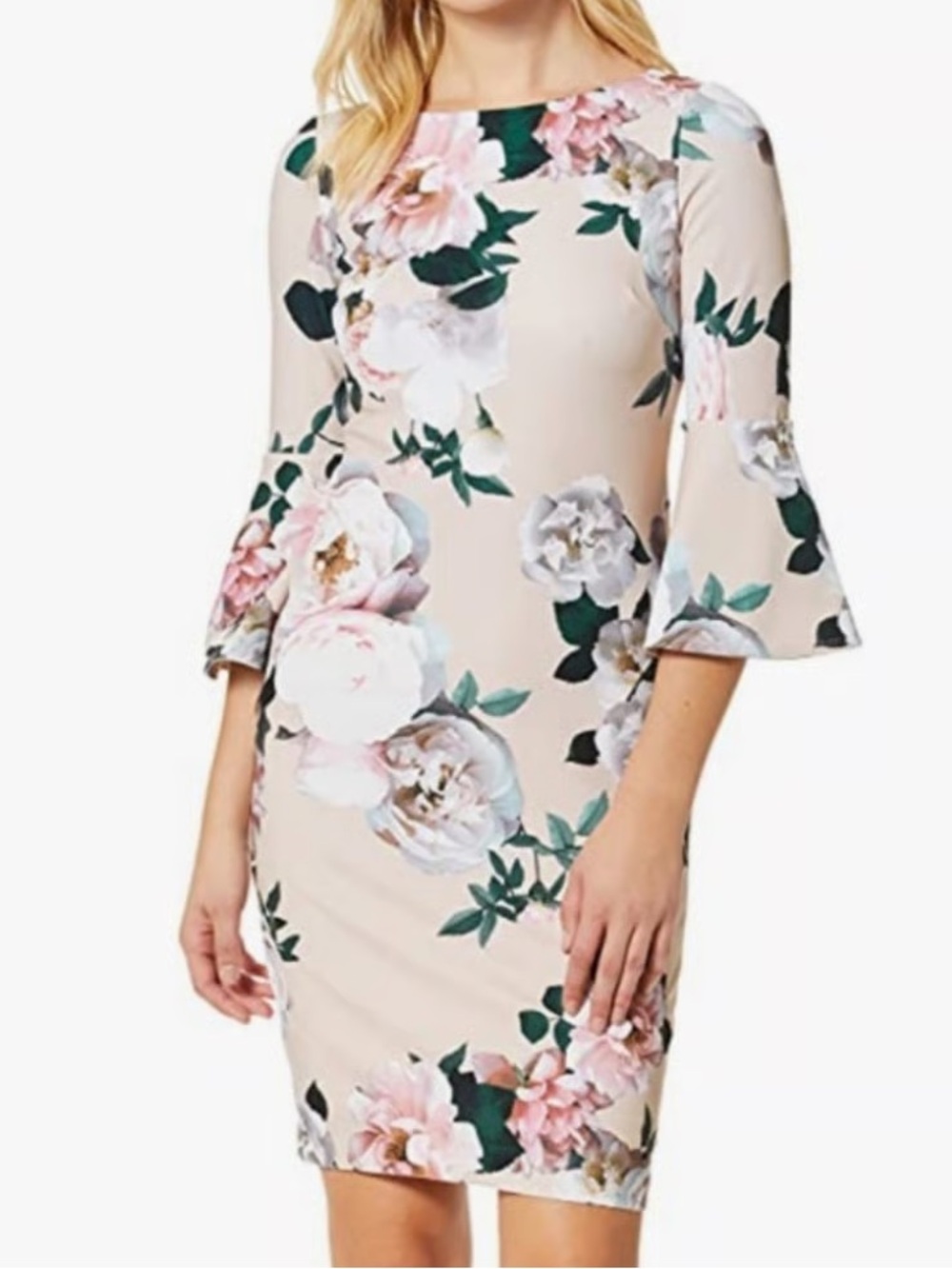 Calvin Klein Floral Midi Dress size 4